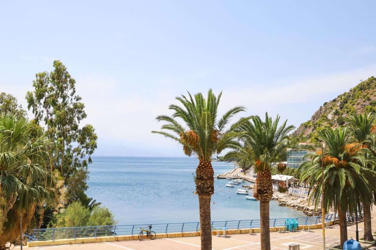 Luxury Seaview Apartment Con Vista لوتراكي المظهر الخارجي الصورة